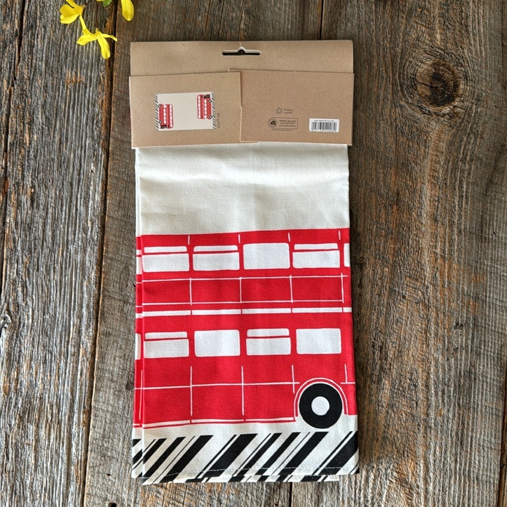 Canvas London Villages Tote Bag & London Red Bus Tea Towel - Picture 6 of 9